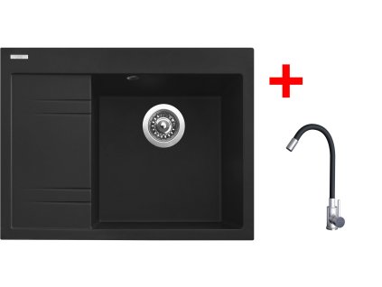 4478089 8596142053919 sinks rim 650 p metalblack elasta nerez cerna