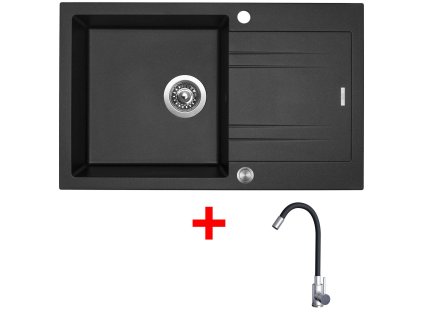 4478117 8596142054954 sinks linea 780 xc metalblack elasta nerez cerna