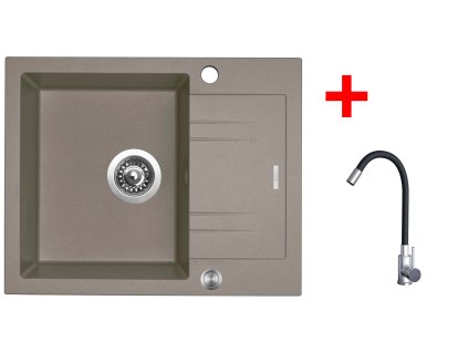 4478057 8596142054862 sinks linea 600 xc truffle elasta nerez cerna