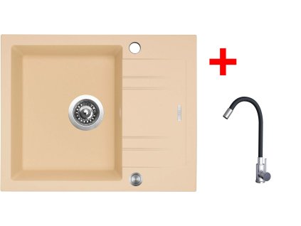 4478053 8596142054855 sinks linea 600 xc sahara elasta nerez cerna