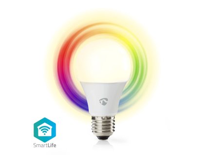 23321 nedis smartlife chytra led zarovka e27 9w 806lm barevna tepla studena bila wifilrc10e27