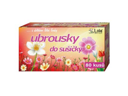 609 ubrousky do susicky pradla lola 22 x 16 cm baleni 80 ks