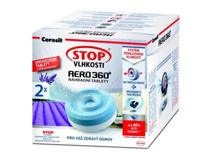 2439 ceresit stop vlhkosti aero 360 nahradni tablety 2v1 levandulova zahrada 2x450g