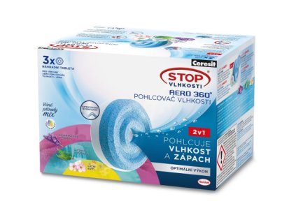18651 ceresit stop vlhkosti aero 360 nahradni tablety triopack levandule kviti vodopad 3x450g