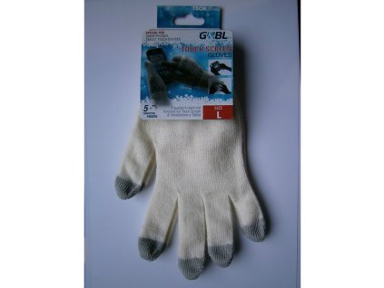 2802 rukavice itech s elektrovodivymi konecky 3685 5 prstu velikost l bile