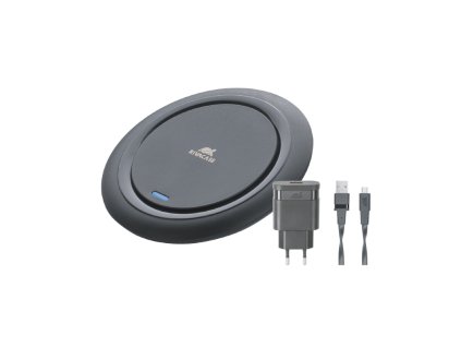 13860 riva power 4914 bd1 bezdratova rychla nabijecka 10w adapter 220v cerna