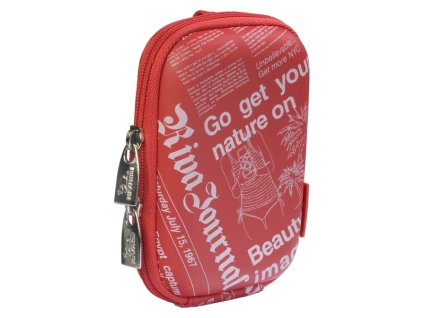 17865 rivacase 7103 pouzdro na fotoaparat cervene newspaper