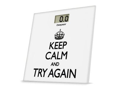 5106 beper 40821 digitalni osobni vaha do 180kg keep calm