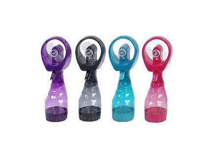 12519 vodni sprej s ventilatorem 27cm fialova