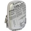 17868 rivacase 7103 pouzdro na fotoaparat stribrne newspaper