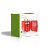 23117 2 nedis kafr120crd prenosna mini lednicka 4 l ac 100 240 v 12 v cervena