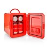 23117 nedis kafr120crd prenosna mini lednicka 4 l ac 100 240 v 12 v cervena