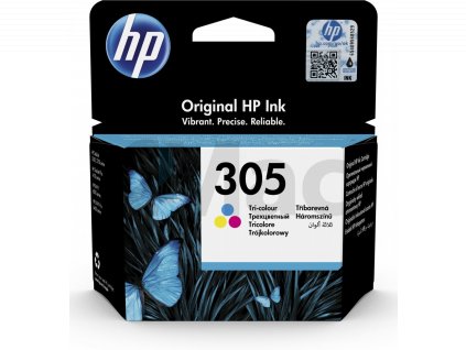 HP 305 originální inkoustová kazeta tříbarevná