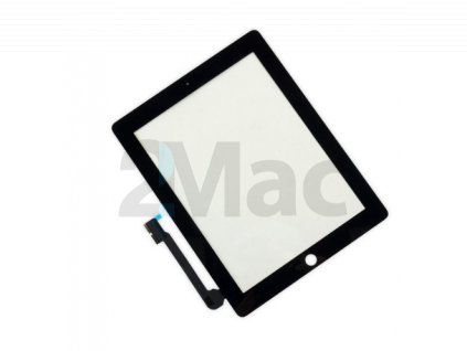 Přední dotykové sklo (touch screen) pro Apple iPad 3/4 Black - High Copy