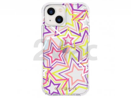 Case Mate Tough Print, neon stars - iPhone 13 mini/iPhone 12 mini