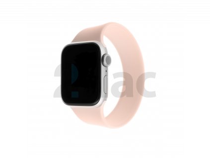 Elastický silikonový řemínek FIXED Silicone Strap pro Apple Watch 38/40/41mm, velikost S, růžový