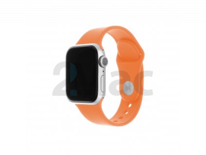 Set silikonových řemínků FIXED Silicone Strap pro Apple Watch 42/44/45/49mm, oranžový