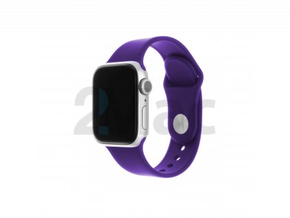 Set silikonových řemínků FIXED Silicone Strap pro Apple Watch 38/40/41mm, tmavě fialový