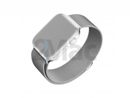 Síťovaný nerezový řemínek FIXED Mesh Strap pro Apple Watch 38/40/41mm, stříbrný