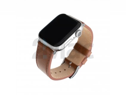 Kožený řemínek FIXED Leather Strap pro Apple Watch 42/44/45/49mm, hnědý