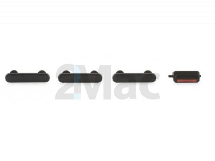 Boční kovová tlačítka pro Apple iPhone 7 - Black