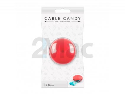 Kabelový organizér Cable Candy Donut, růžový