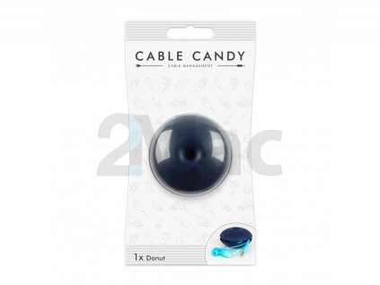 Kabelový organizér Cable Candy Donut, modrý