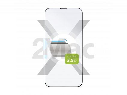 Ochranné tvrzené sklo FIXED Full-Cover pro Apple iPhone 13/13 Pro/14, lepení přes celý displej, černé