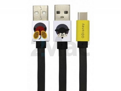 Disney Mickey datový kabel USB-C, Black