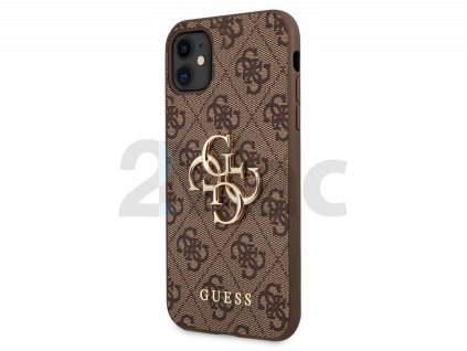 Guess Big 4G Metal Logo Hard Case iPhone 11, Brown