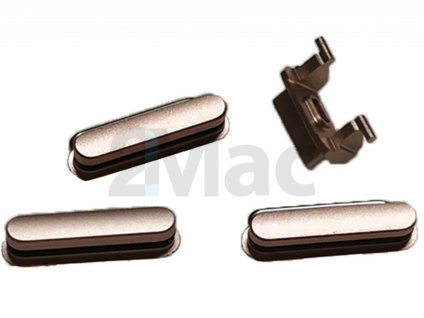 Boční kovová tlačítka pro Apple iPhone 6s Plus - Gold