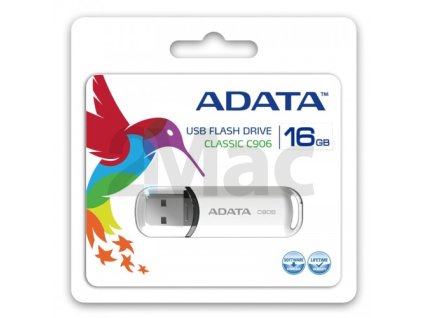 ADATA Flash Disk 16GB USB 2.0 Classic C906, bílý