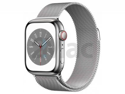 Apple Watch S8 Cell 41mm Silver Steel, Milanese L.