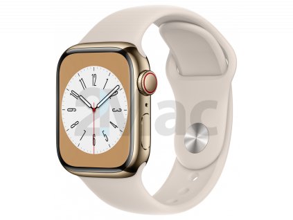 Apple Watch S8 Cell 41mm Gold Steel, Starlight S.