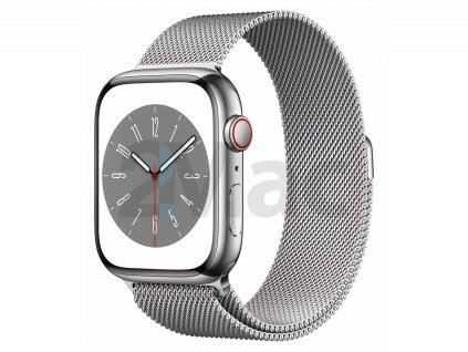 Apple Watch S8 Cell 45mm Silver Steel, Milanese L.