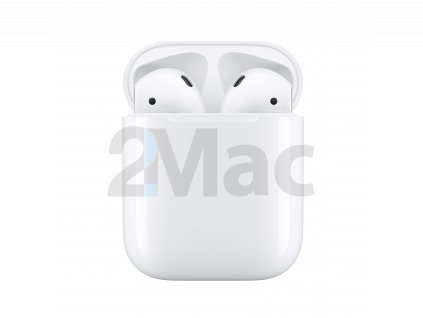 Apple Airpods 2 s nabíjecím pouzdrem - Bílá (Velmi dobrý)