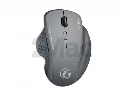 Wireless mouse, Silent Click with nano receiver, ergon. backlight black
