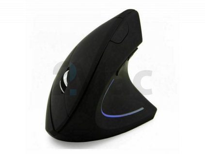 Bezdrátová Ergonomická Optická Myš 2.4G - černá