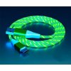 USB-USC-C rychlo nabíječka s LED podsvícením - zelená