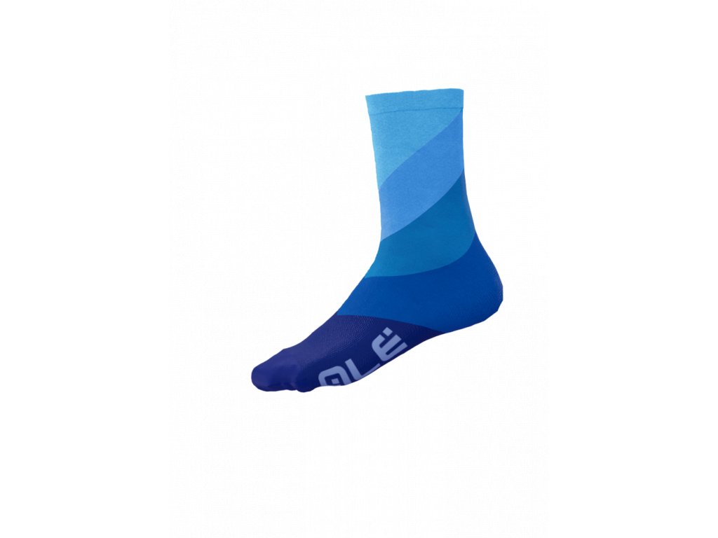 Letní cyklistické ponožky ALÉ  DIAGONAL DIGITOPRESS SOCKS modré