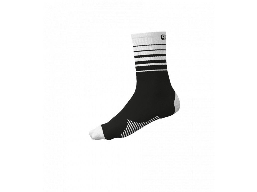 Cyklistické ponožky ALÉ ACCESSORI ONE černé/bílé