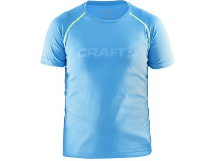 Triko CRAFT Run Tee JR SS dětské modré