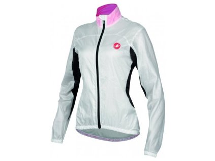 Bunda CASTELLI Velo bílá/růžová
