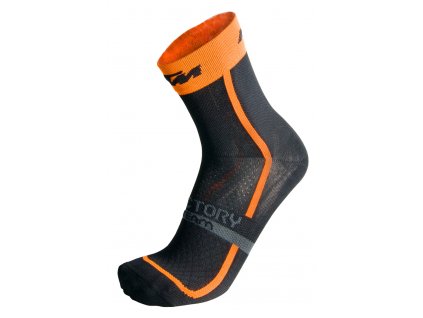 Ponožky KTM Factory Team Socks černá/oranžová (Velikost 44-47)