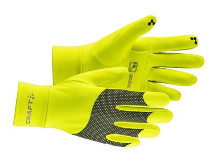 rukavice craft adv lumen fleece zlute