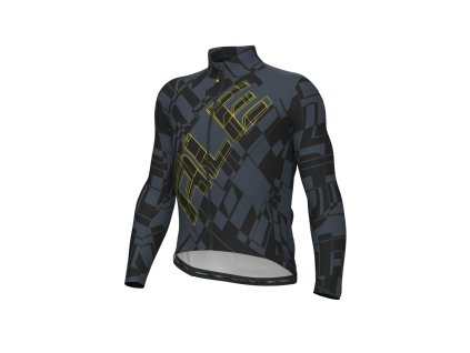 Zateplený cyklistický dres ALÉ pánský PRAGMA SCHEMA (Velikost XXS)