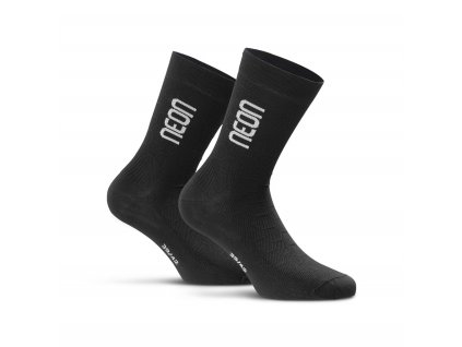 Ponožky NEON 3D Black White (Velikost L (43-47))