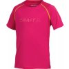 Triko CRAFT Run Tee JR SS dětské růžové