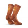 Ponožky NEON 3D Brick Orange