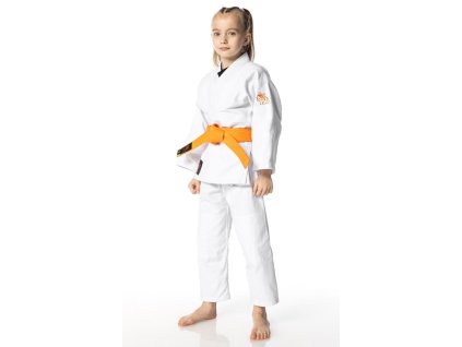 kinder judo anzug dax bambini weiss mit guertel baumwolle 01 800x800